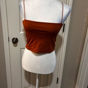 Aeropostale Burnt Orange Bungee Top